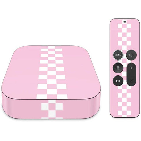 Pink Checkerboard Apple TV Skin